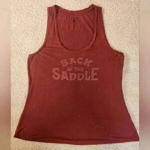 Idyllwind Rusty Red Sleeveless Scoop Neck Top, medium